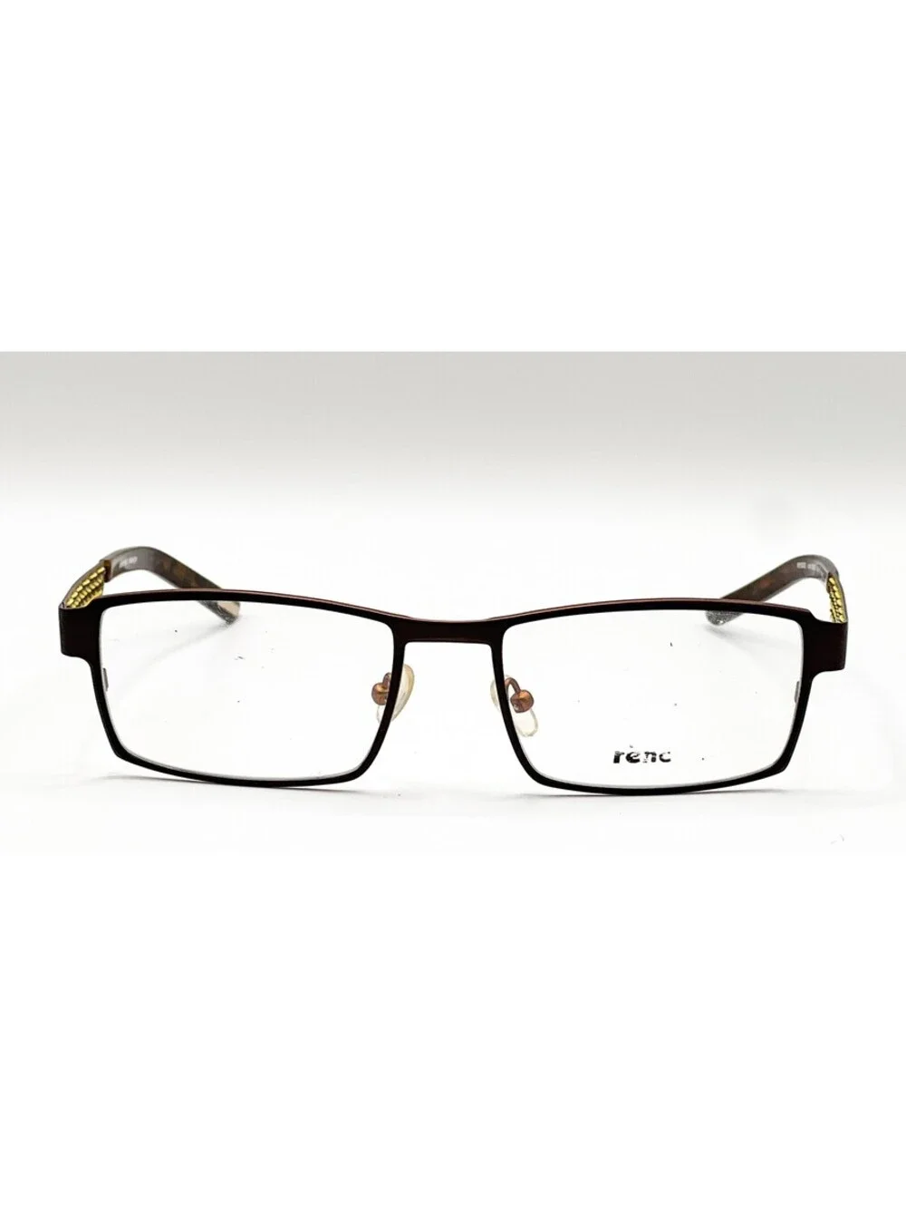 Renoma R1032 COL.9265 Bronze Gold Rectangle Authentic Eyeglass Frames 55-18-136
